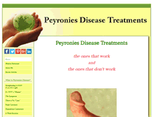 Tablet Screenshot of peyronies-disease-treatments.com